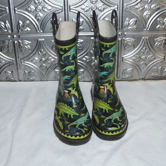 WESTERN CHIEF Youth Size 13 Dinosaur Rain Boots Waterproof - Picture 2 of 8